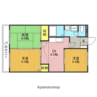 ジュネス浅間台【2階】の間取り