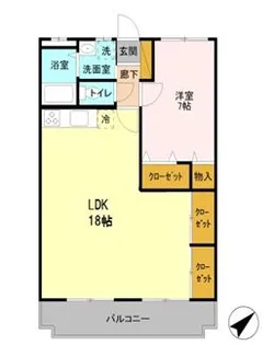 ファインステージ鴻巣【3階】の間取り