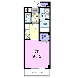 ハピネス北上尾【3階】の間取り