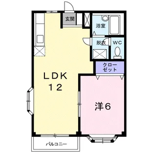 エルディム吉田Ⅱ【2階】の間取り