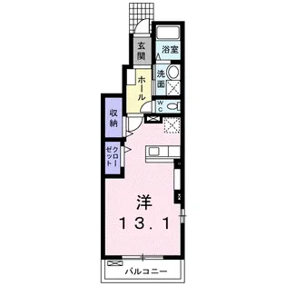 フィオーレB【1階】の間取り