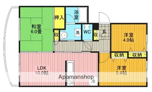エータイマンション【505号室】の間取り