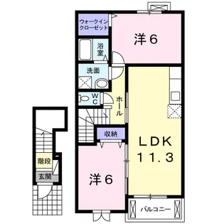 ヴィトーリア さくら【2階】の間取り