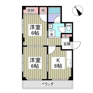 平野マンション【1階】の間取り