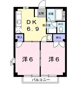 ニューシティー光【2階】の間取り