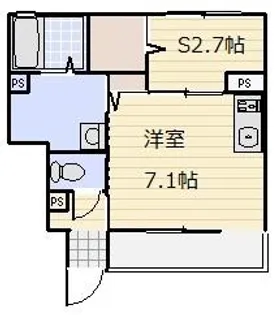 CASA APERTO(カーサ アペルト)【102号室号室】の間取り