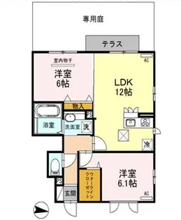 司 A【1階】の間取り