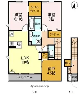 ラミエⅤ【2階】の間取り