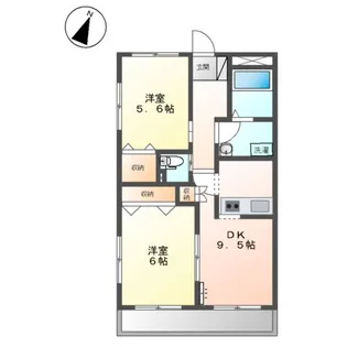 フォンテアベニュー【2階】の間取り
