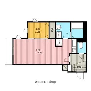 エステート北上尾【305号室】の間取り