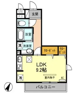 第8グリーンハイツ【1階】の間取り
