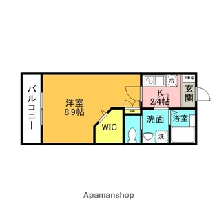 グランシャリオ愛宕【102号室】の間取り