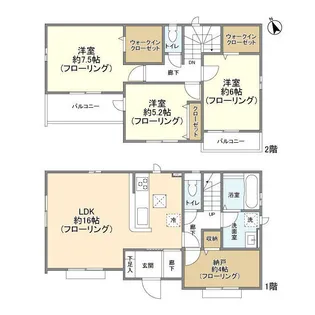 埼玉県北足立郡伊奈町寿1丁目【一戸建】の間取り
