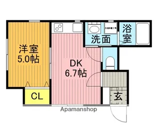 ROSSO鴻巣【101号室】の間取り