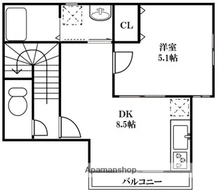 ROSSO鴻巣【2階】の間取り