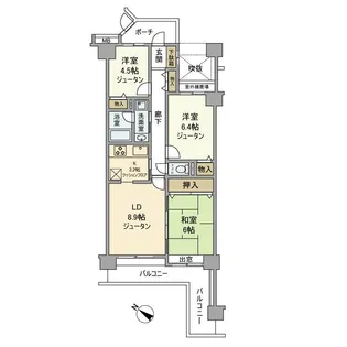 サンマンション北本2号館【3階】の間取り
