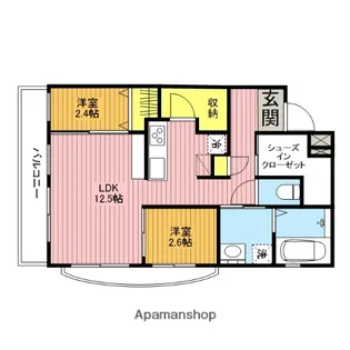 ヴィラ鴻巣【2階】の間取り
