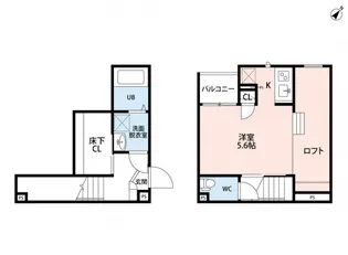 埼玉県北本市東間6丁目【アパート】の間取り