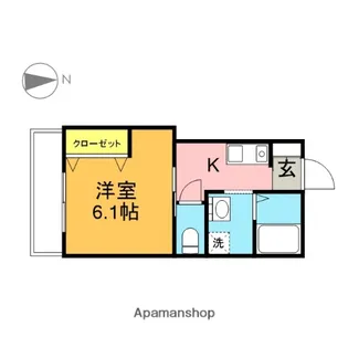 モダンテクノINA【2階】の間取り