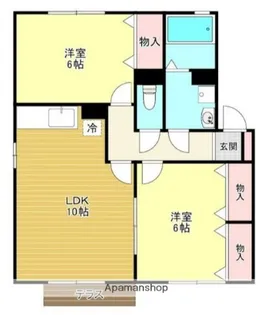 グランドールB【101号室】の間取り