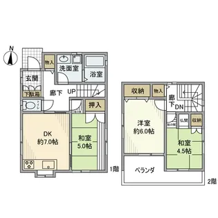 埼玉県北本市大字下石戸下【一戸建】の間取り