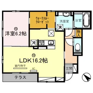 グランヴェール・Ⅲ【1階】の間取り