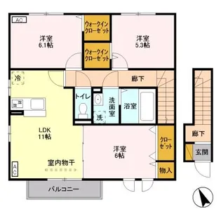 レジデンス Ⅱ【2階】の間取り