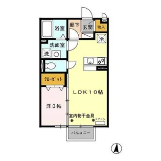 バーミィ【2階】の間取り