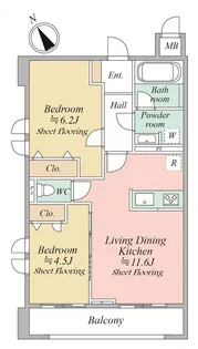 MOCXION KAWA【1階】の間取り