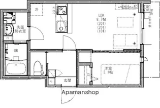KEIAI RESIDENCE 北上尾Ⅲ【3階】の間取り
