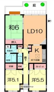 ハイホーム桶川【107号室】の間取り