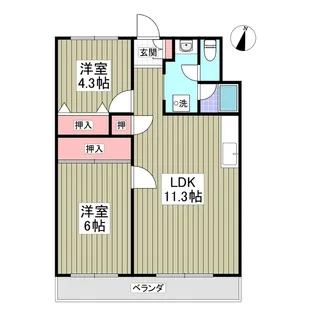 エルシティ・103【307号室】の間取り
