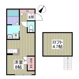 壱番館【1階】の間取り