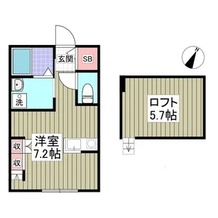 壱番館【2階】の間取り