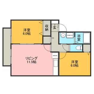 マーヴェラスSAKURA【1階】の間取り