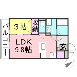 エスポワール【1階】の間取り