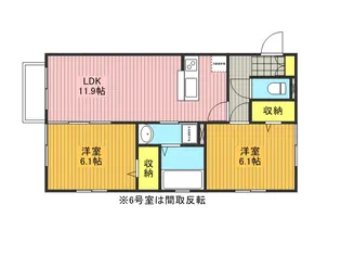 グランコート富士【1階】の間取り