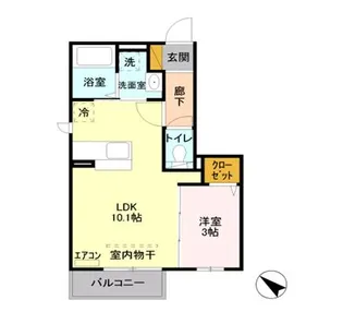 エアロドリーム【2階】の間取り