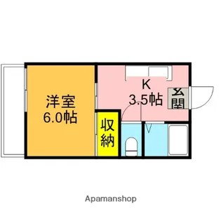 ハイツあおばC【103号室】の間取り
