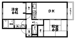サン・ルミエール【1階】の間取り