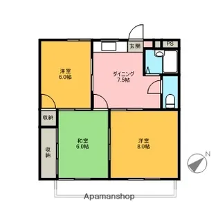 メゾン日の出【3階】の間取り