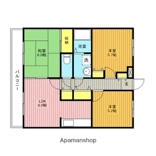 ギフト【303号室】の間取り