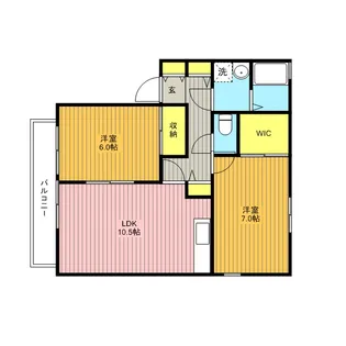 ウィルモア西高尾【1階】の間取り