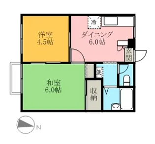 エステートピア フラワー【1階】の間取り