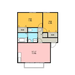 プレアール【2階】の間取り