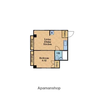 オリーブマンション【1階】の間取り