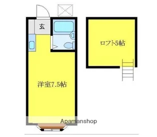 埼玉県さいたま市浦和区岸町2丁目【アパート】の間取り