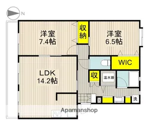 トレステージ浦和【1階】の間取り