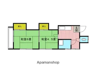 イースト中尾【101号室】の間取り