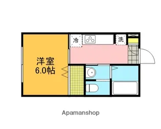 クラーレヤマグチ【2-B号室】の間取り